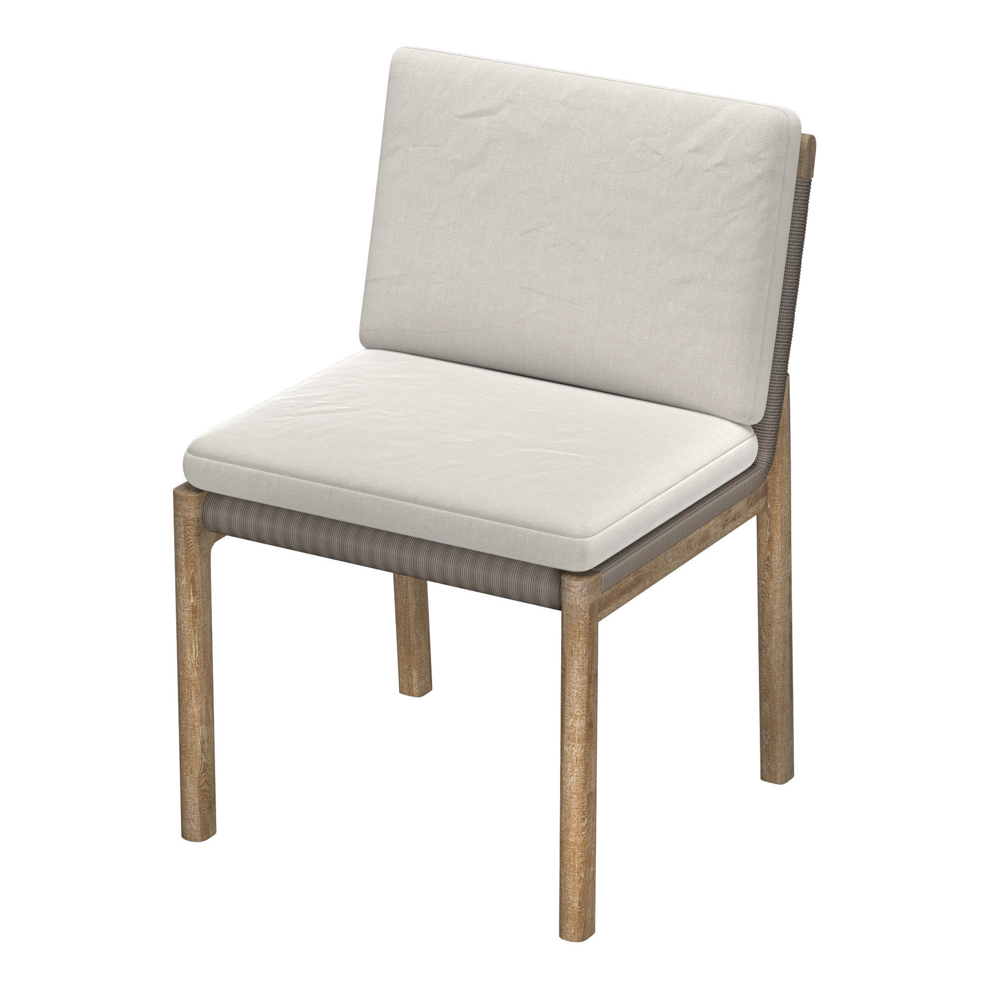 YAB DINING TABLE and MESA TEAK CHAIR 3D model_3