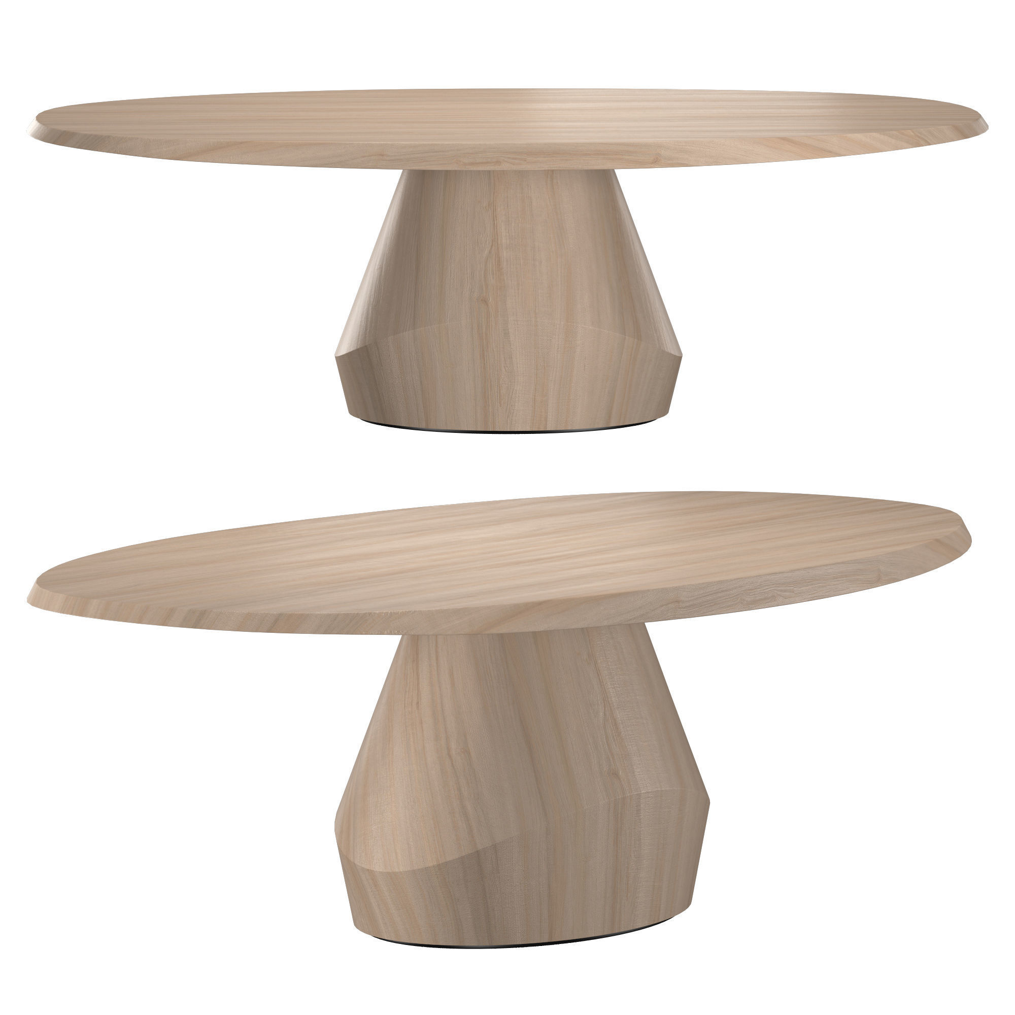 YAB DINING TABLE and MESA TEAK CHAIR 3D model_1