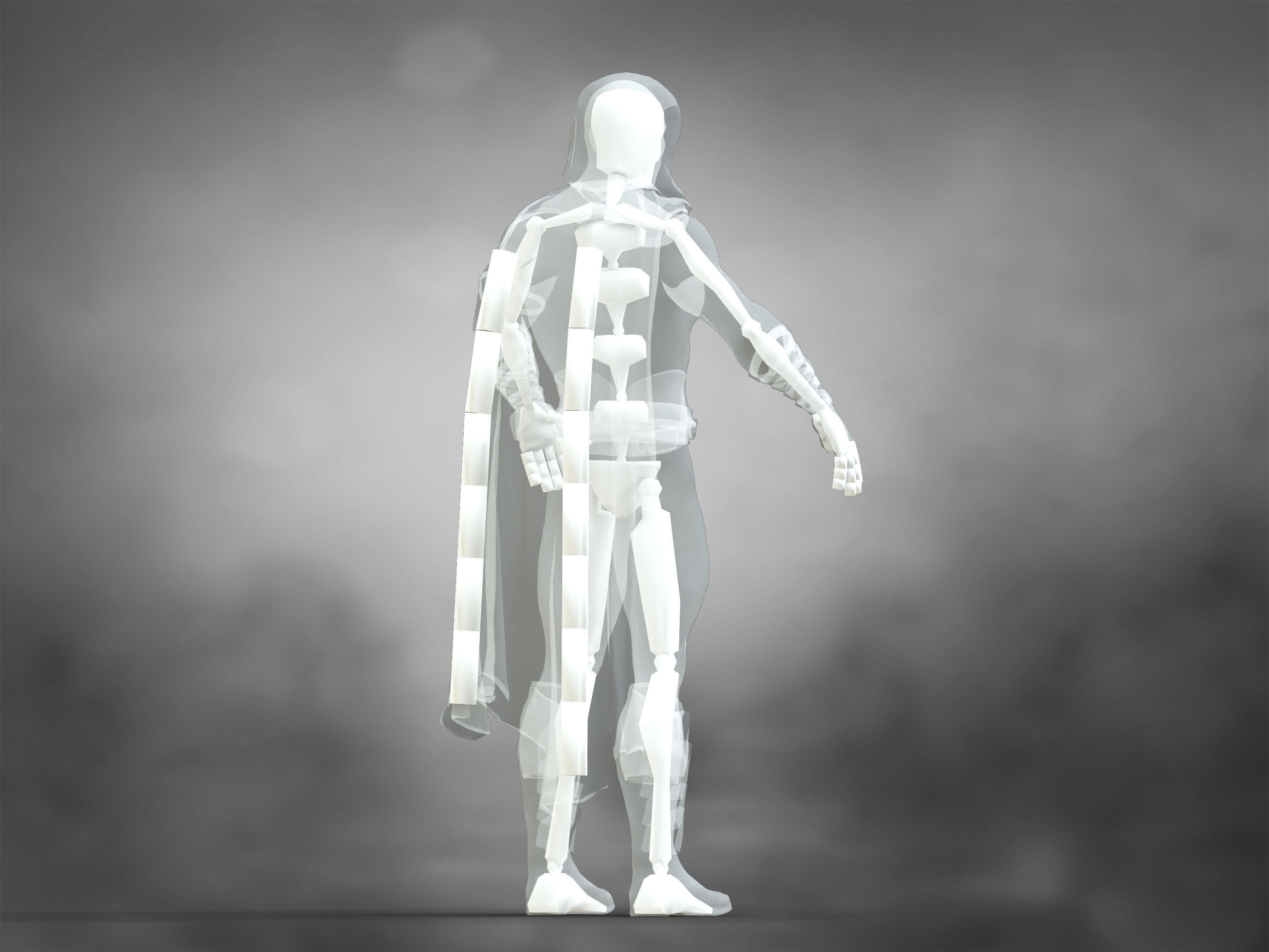 Black Adam Low-poly 3D model_11