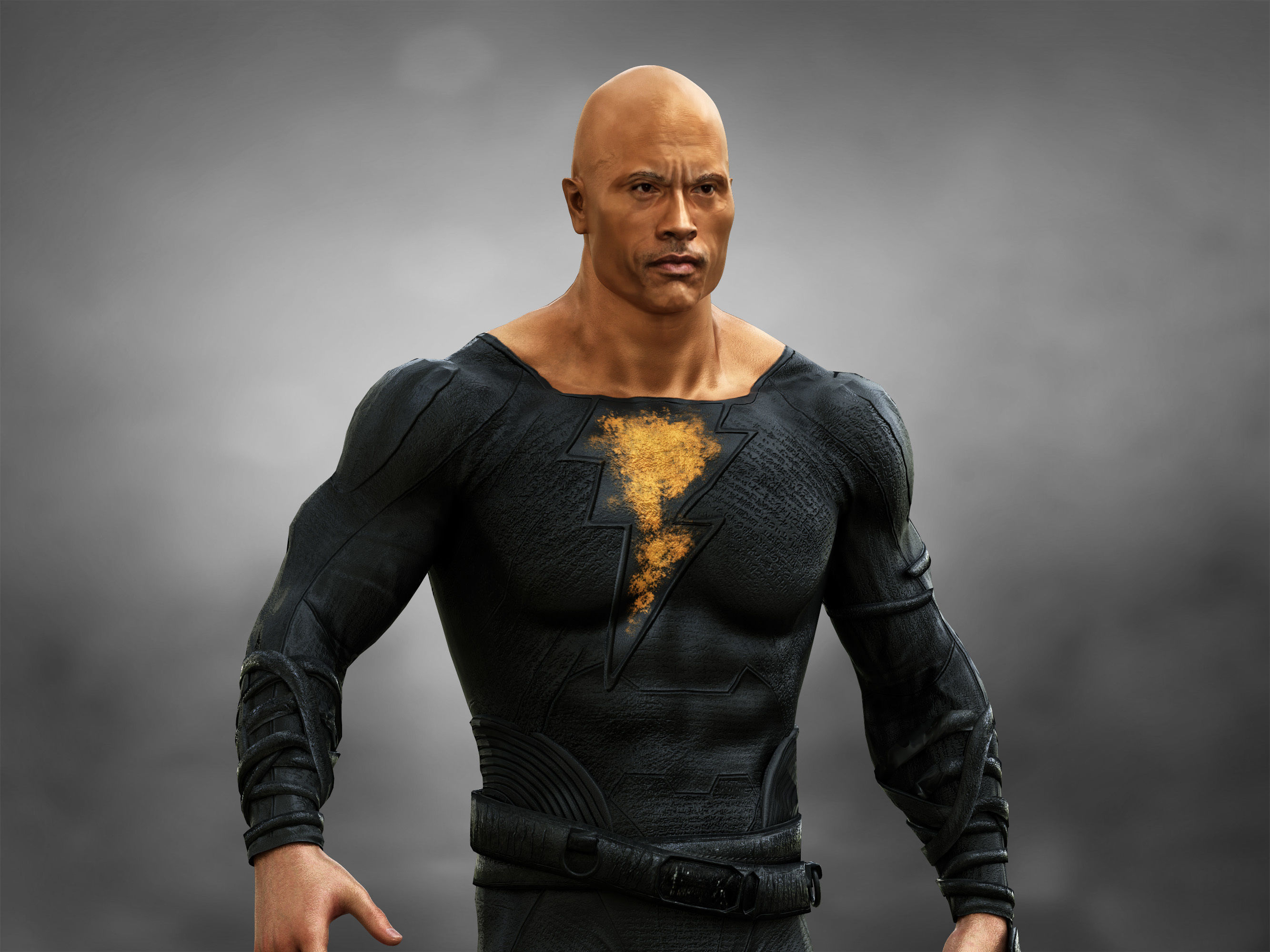 Black Adam Low-poly 3D model_5