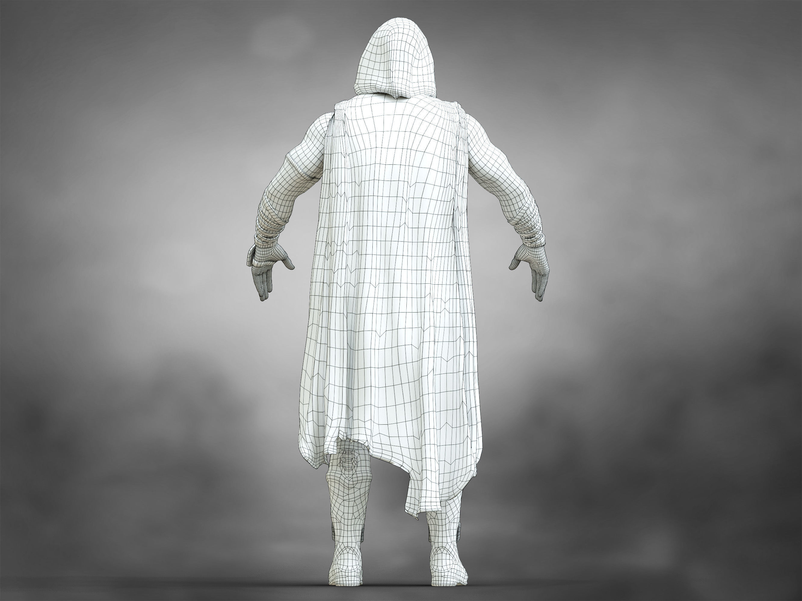 Black Adam Low-poly 3D model_9