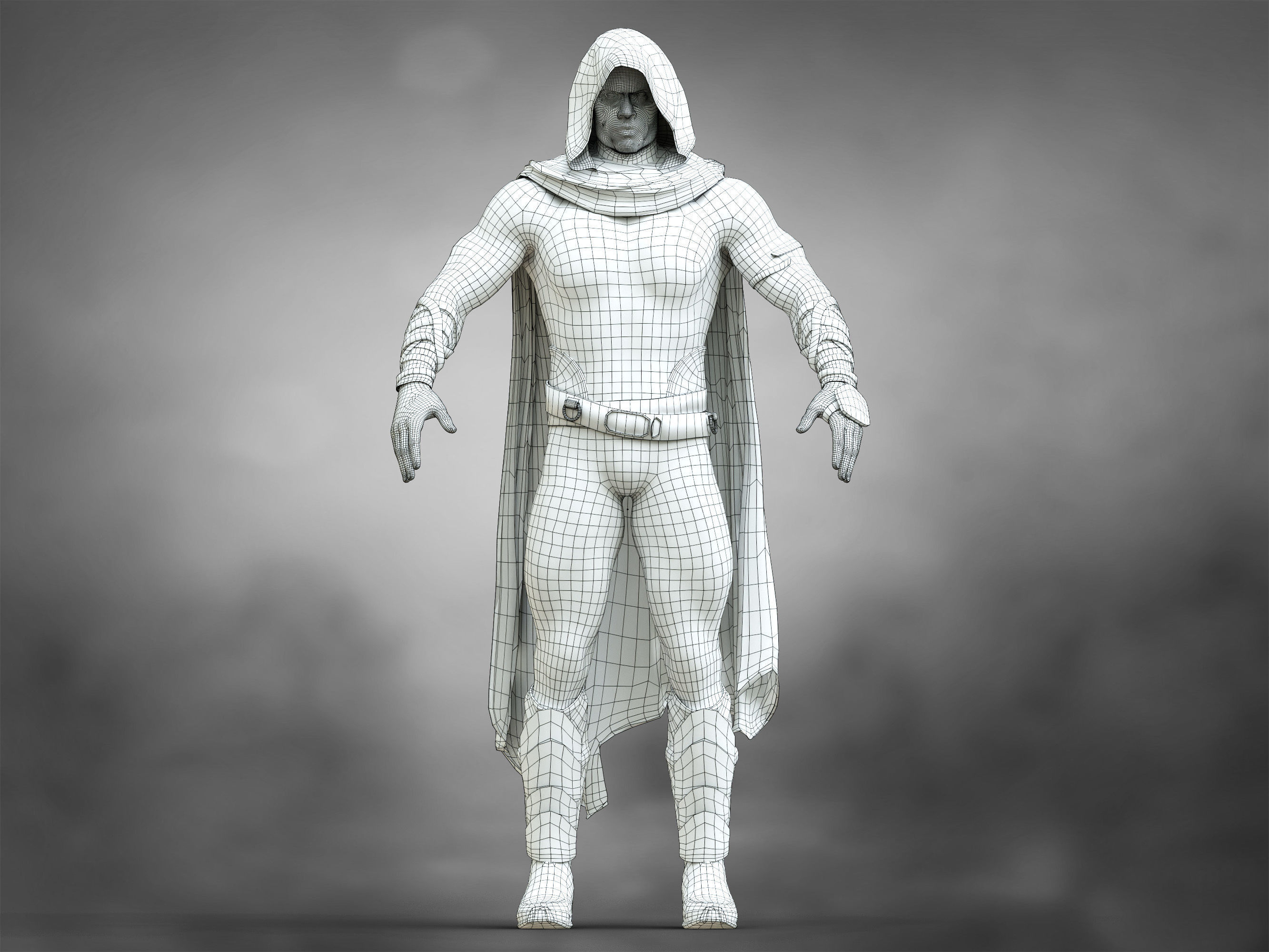 Black Adam Low-poly 3D model_8