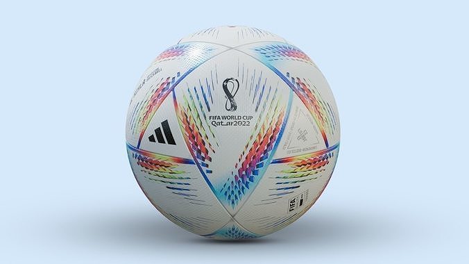 Al Rhila Official FIFA Qatar 2022 world cup ball Low-poly 3D model