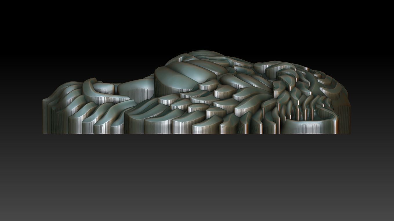 Tiger pendant 2 3D print model_4