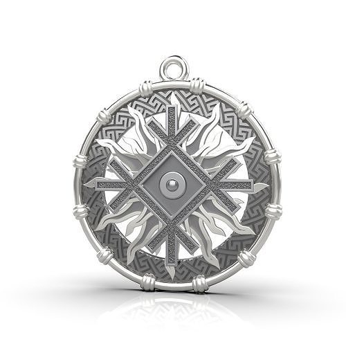 Pendant Slavic amulet 3D print model