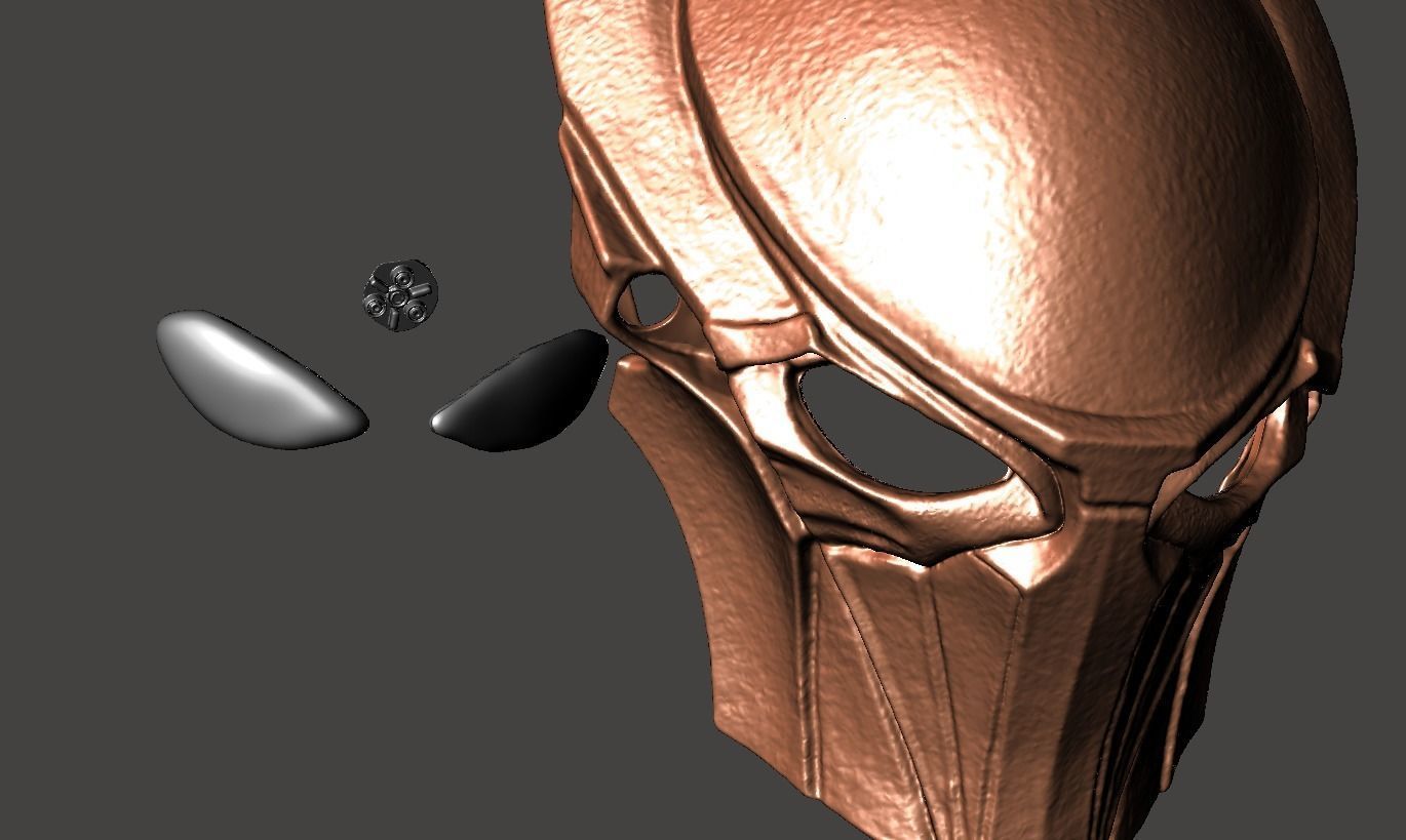 Falconer Predator Biomask - cosplay mask helmet  Hi-detailed STL 3D print model_21