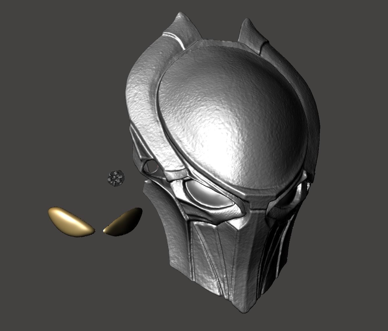 Falconer Predator Biomask - cosplay mask helmet  Hi-detailed STL 3D print model_35