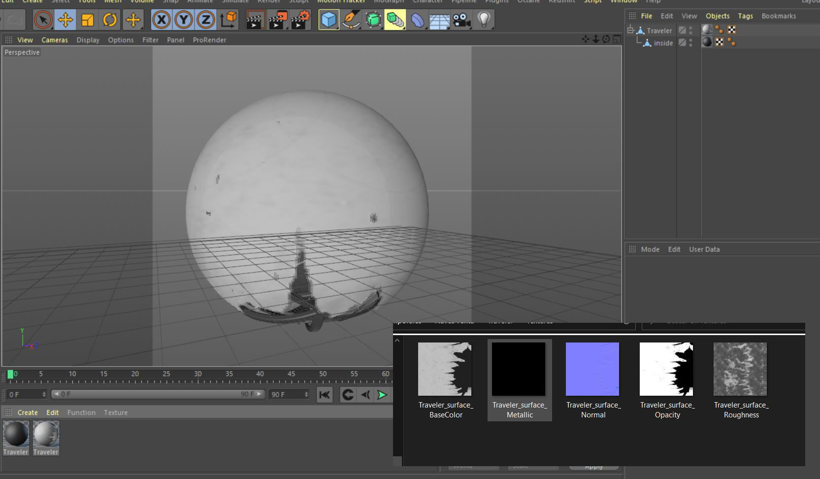 The Traveler egg 3D model_7