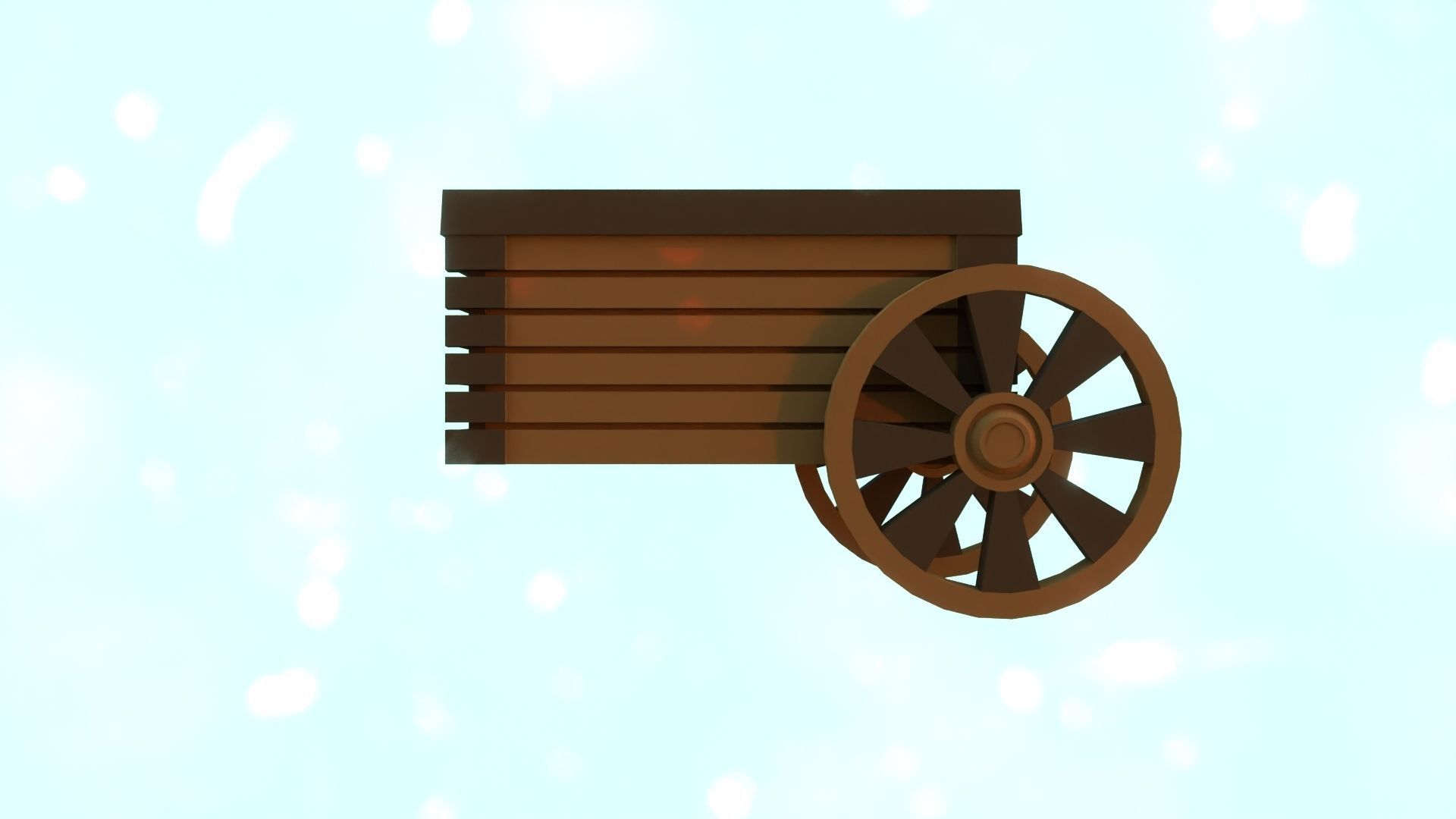 Lowpoly nature cabin collection Low-poly 3D model_28