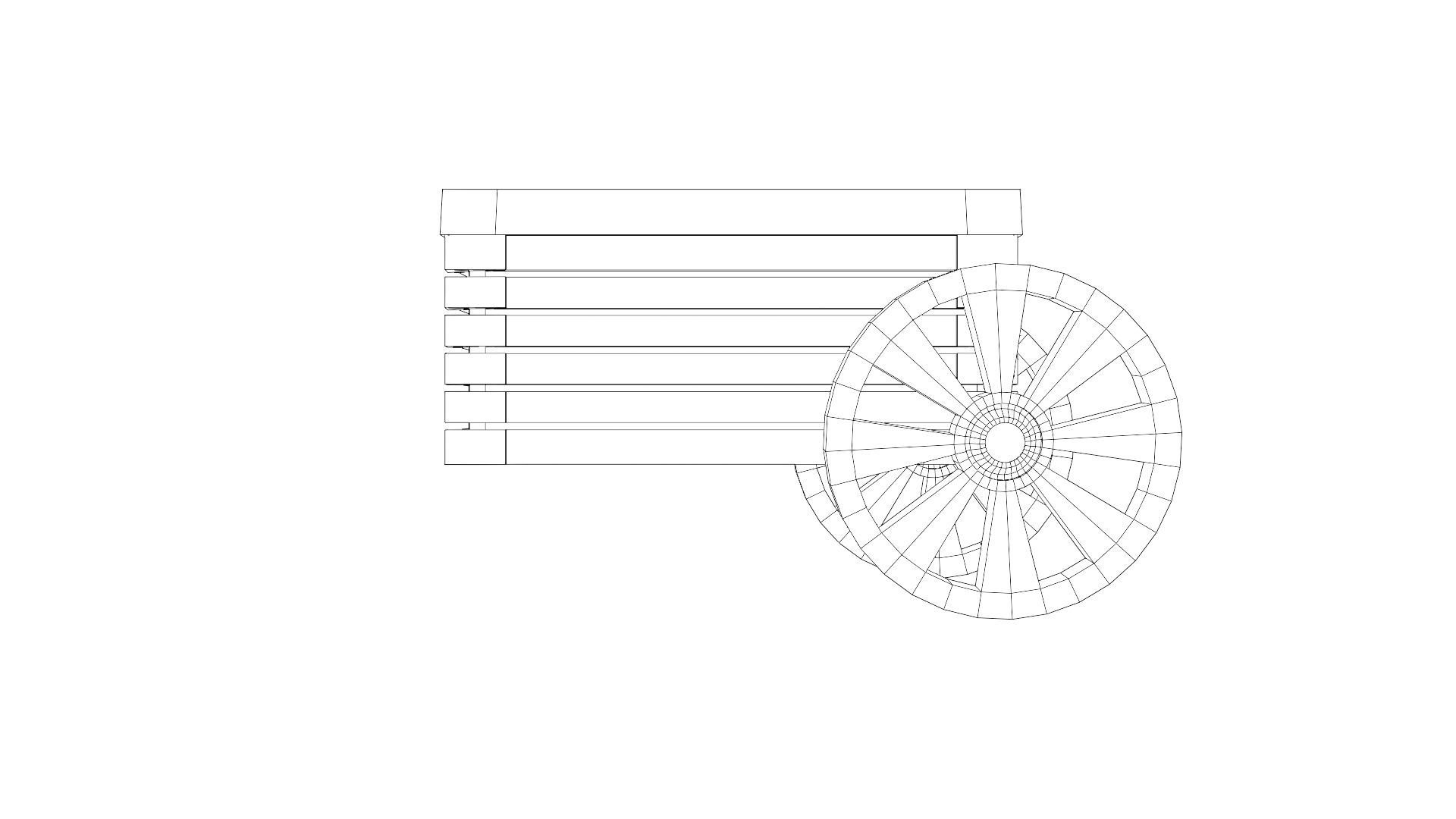 Lowpoly nature cabin collection Low-poly 3D model_20