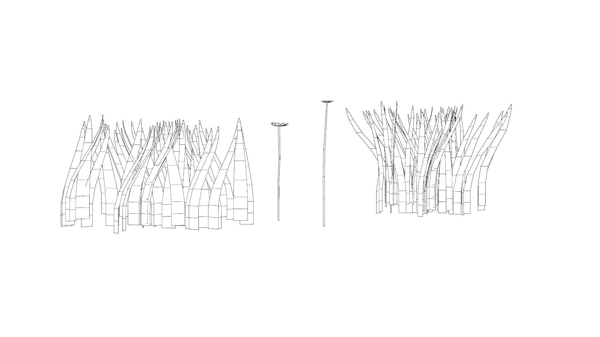 Lowpoly nature cabin collection Low-poly 3D model_14