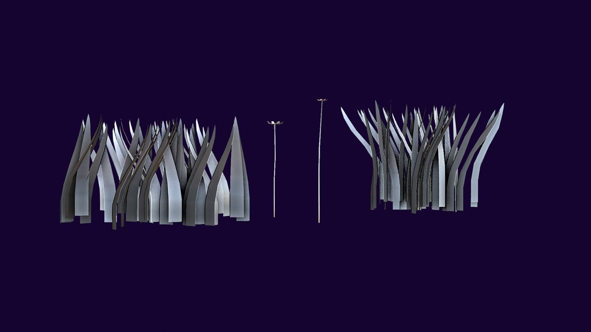 Lowpoly nature cabin collection Low-poly 3D model_6