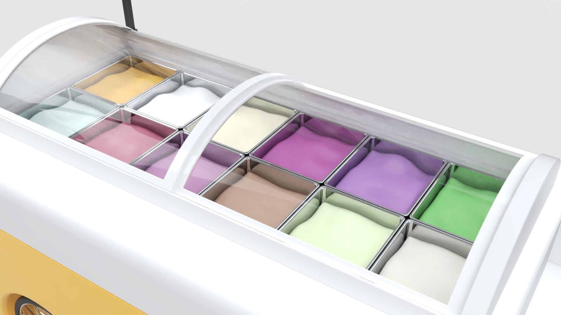 Gelato Push Cart 3D model_1
