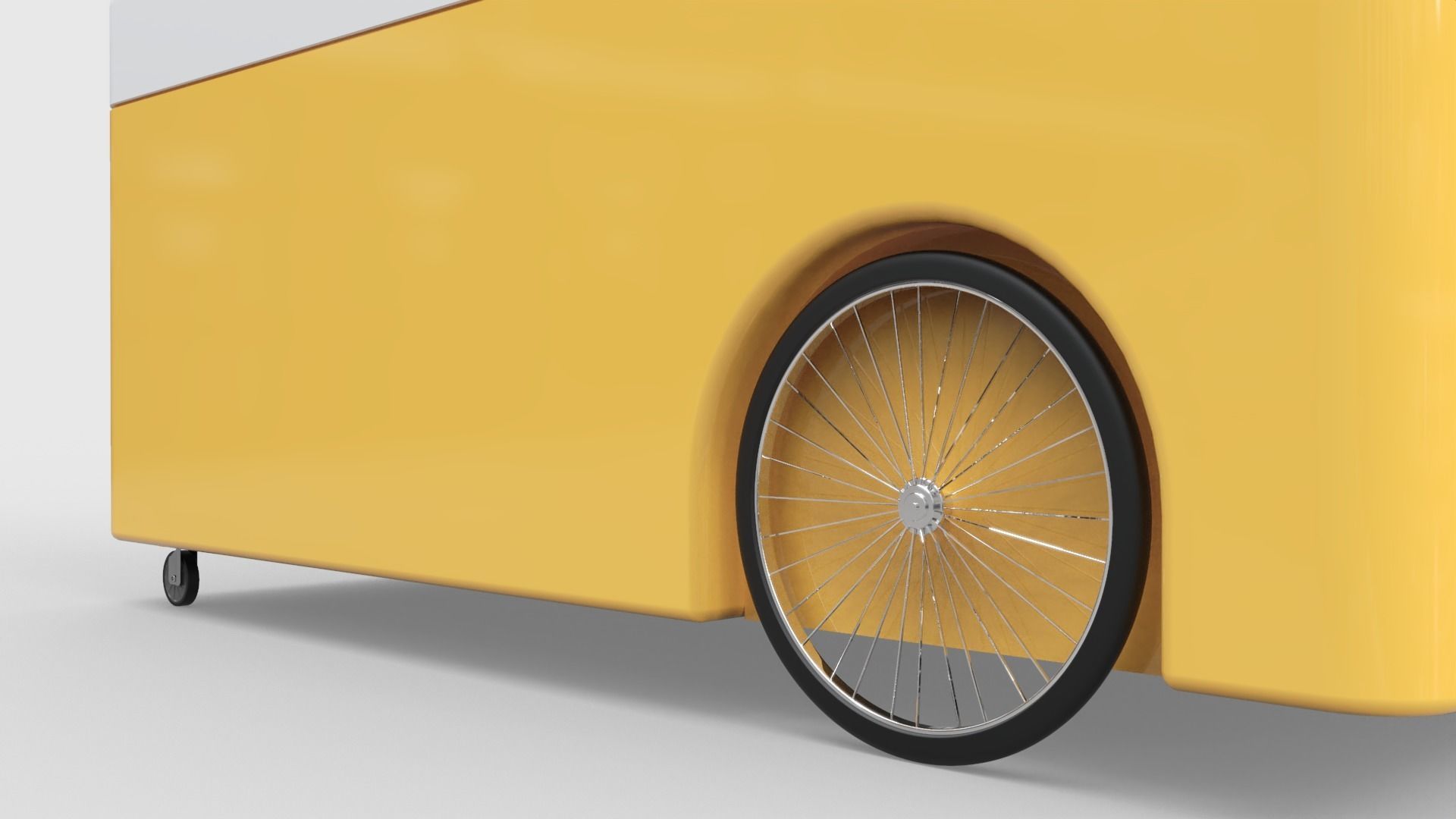 Gelato Push Cart 3D model_7