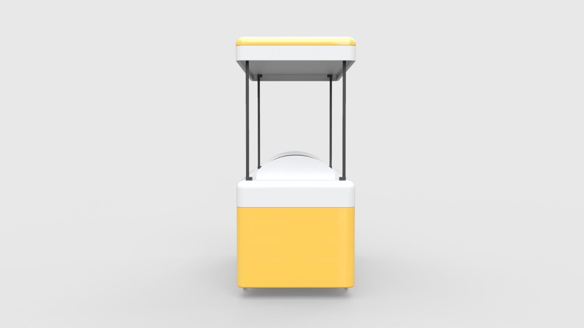 Gelato Push Cart 3D model_4