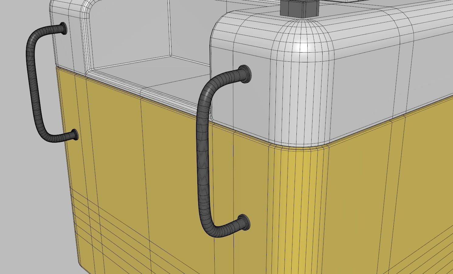 Gelato Push Cart 3D model_12