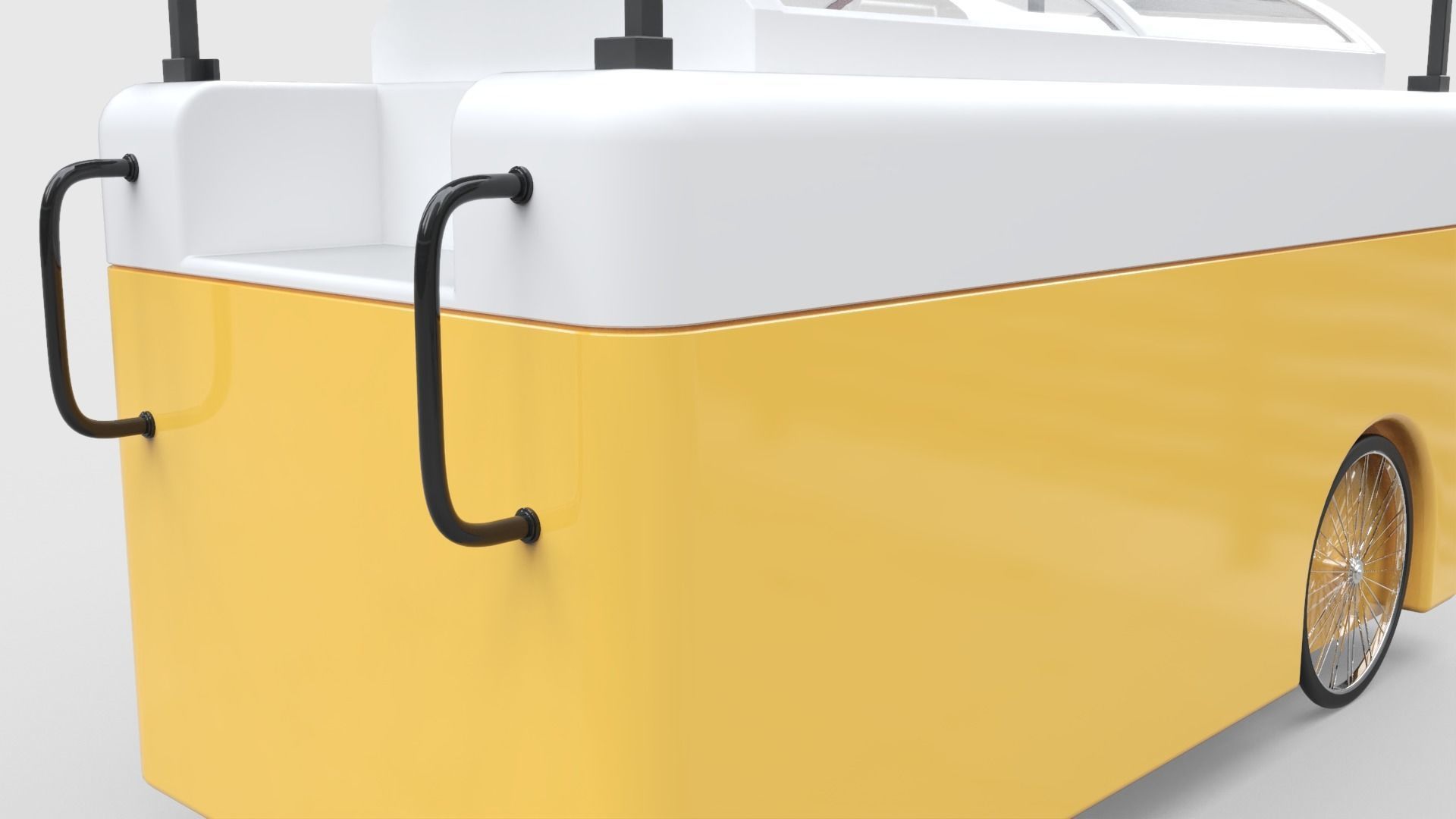 Gelato Push Cart 3D model_6