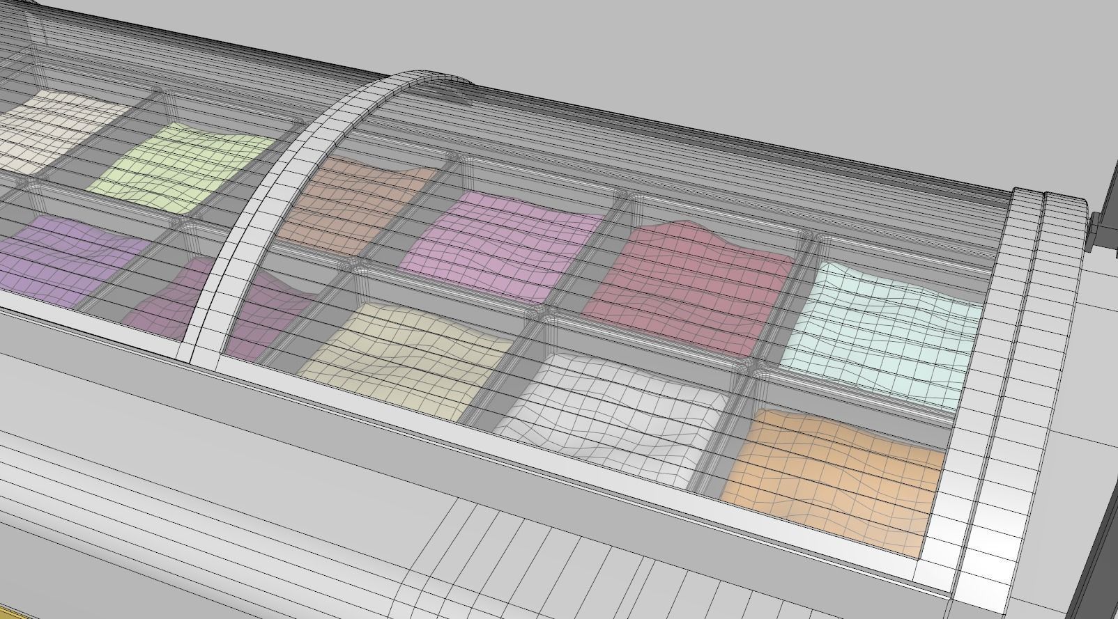 Gelato Push Cart 3D model_11