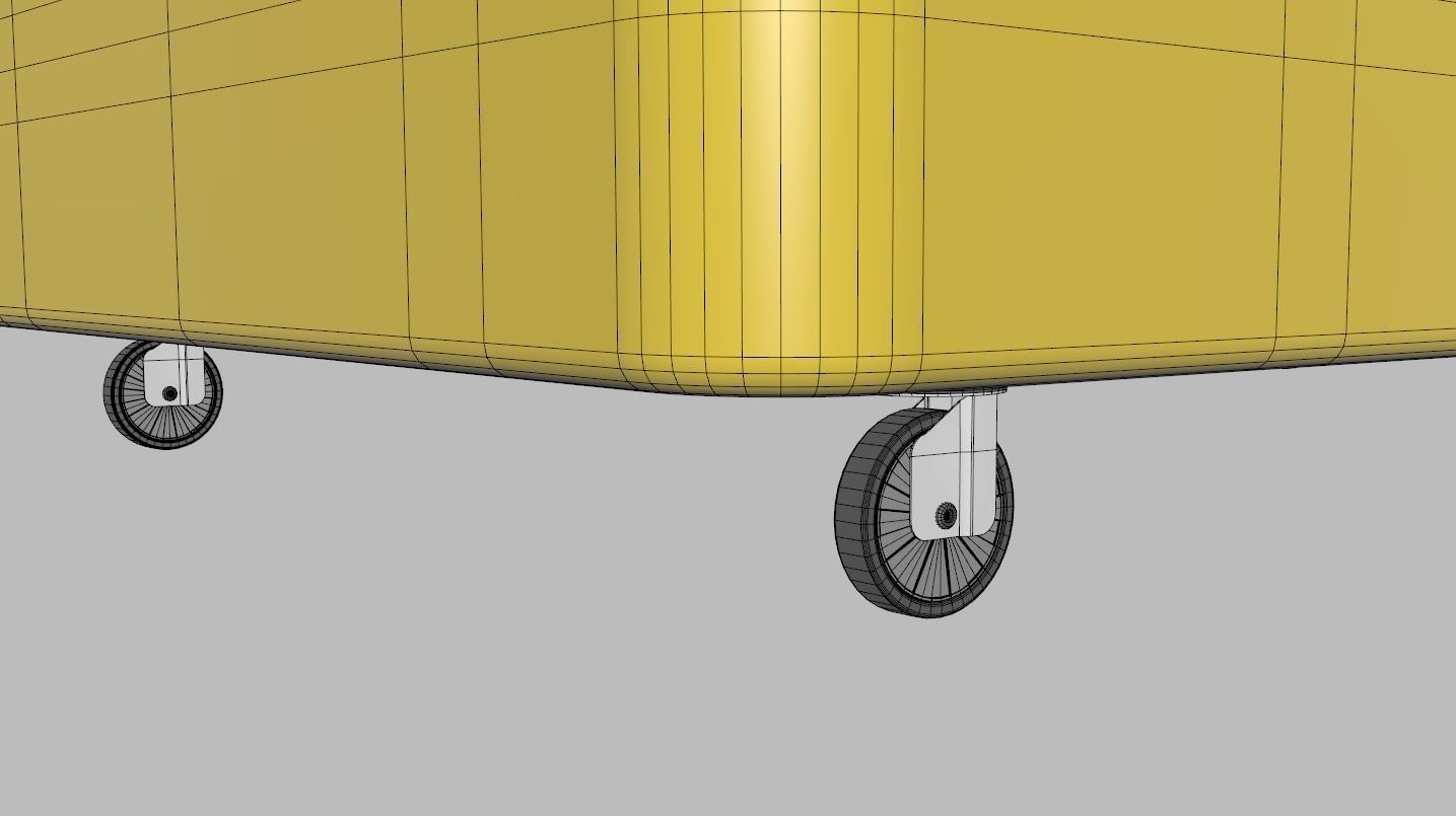 Gelato Push Cart 3D model_13