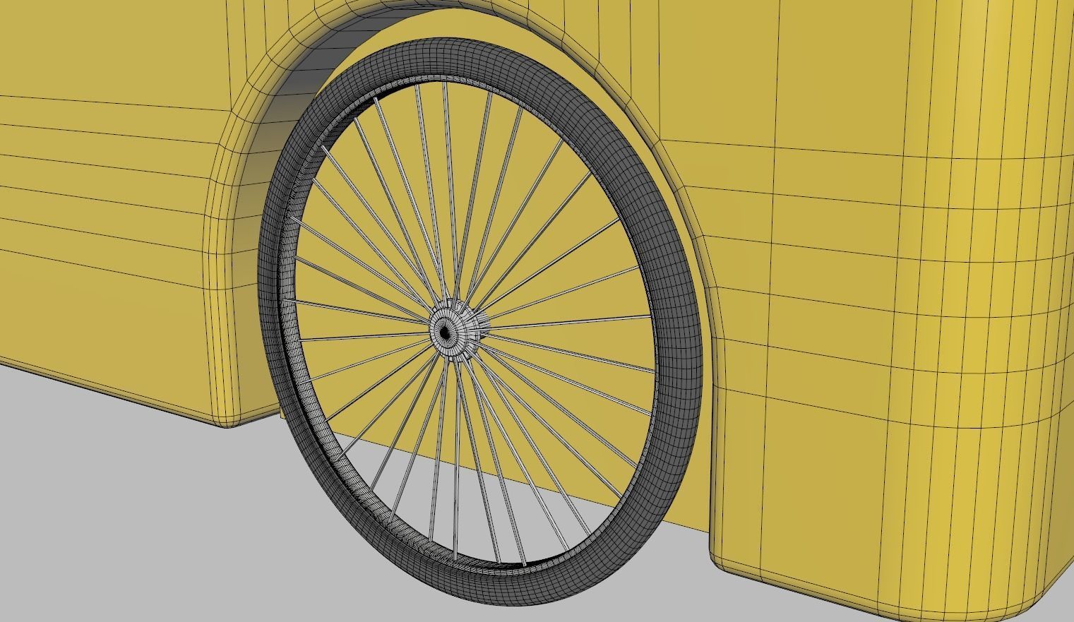 Gelato Push Cart 3D model_14