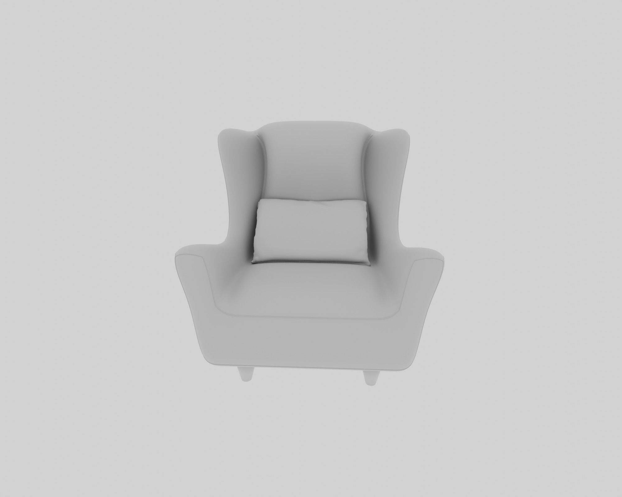 Modern Armchair  3D model_4