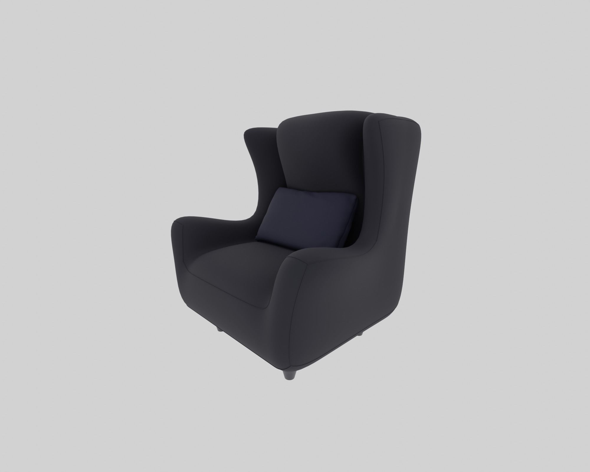 Modern Armchair  3D model_1