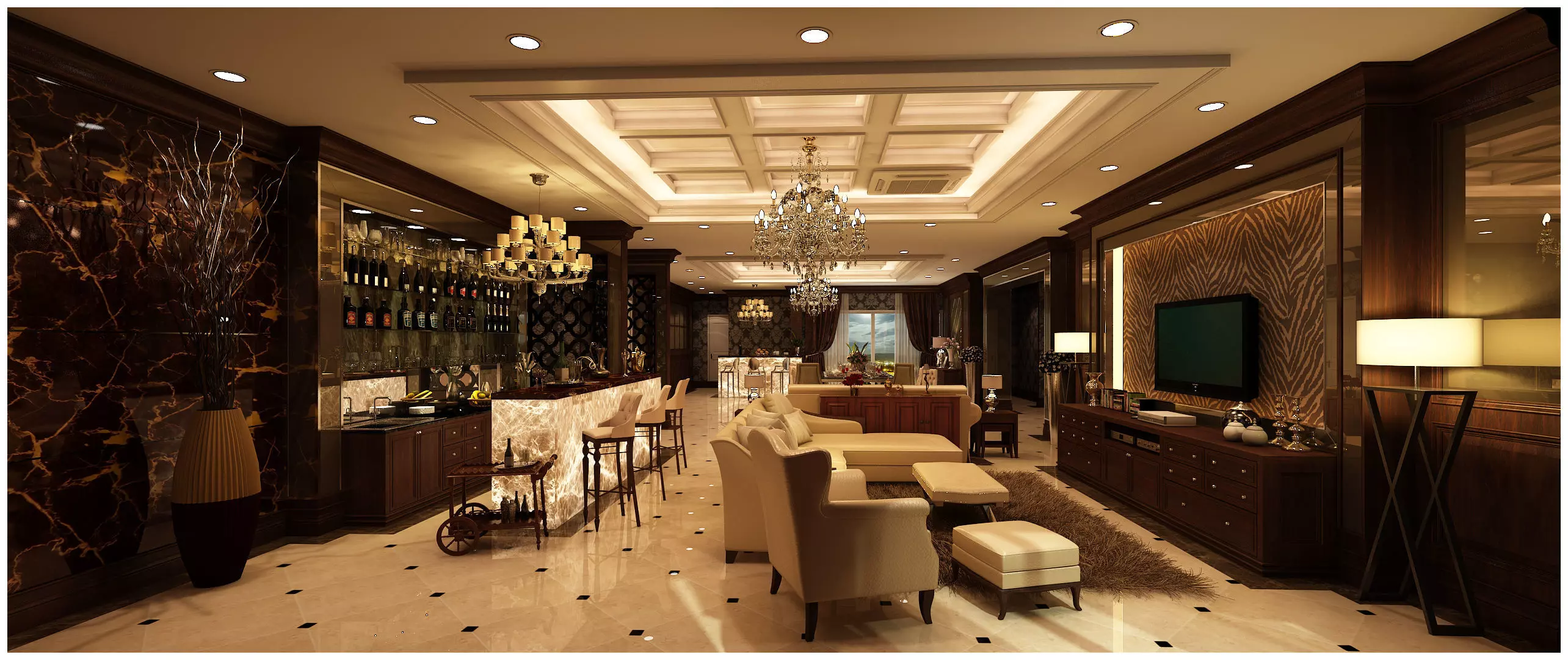 Suite condo 3D model_0