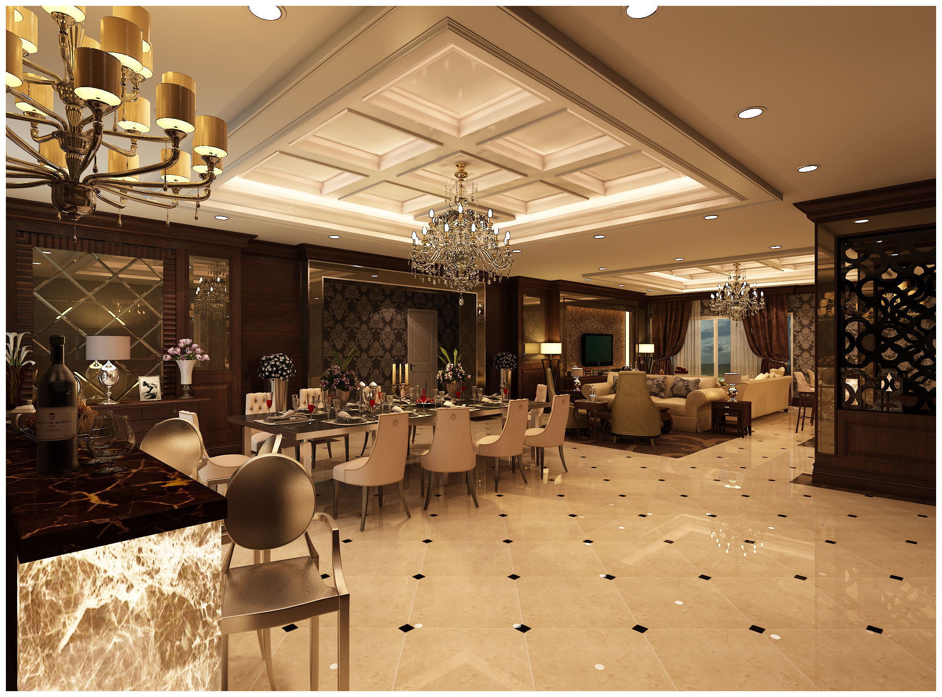 Suite condo 3D model_1