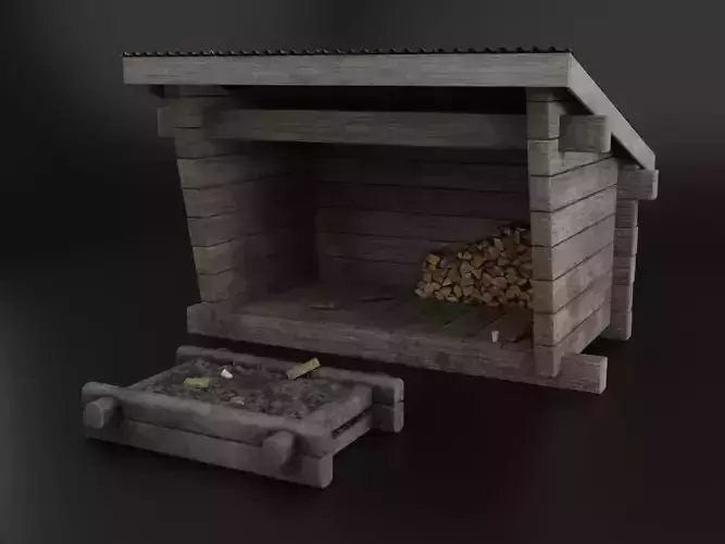 Wind protection forest shelter