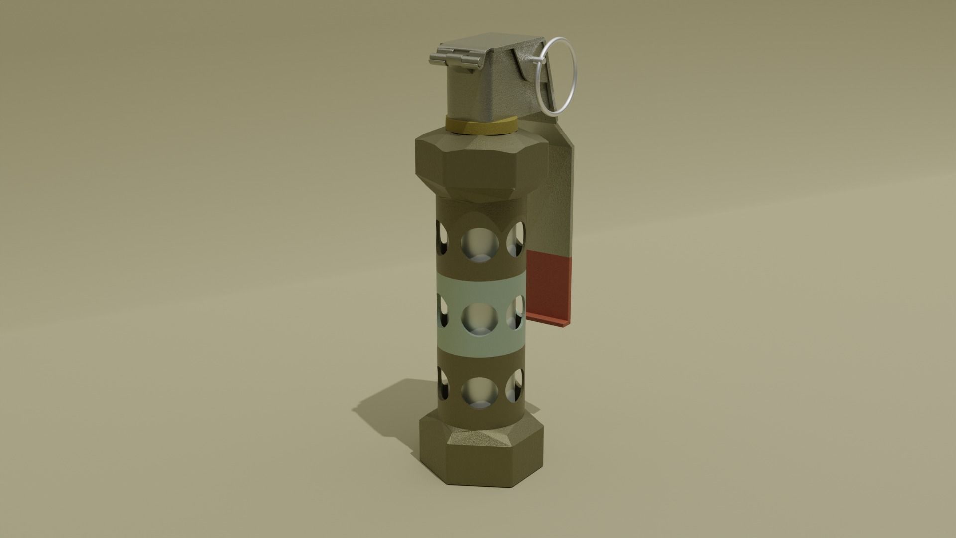 3D Flash Bang Model 3D model_1