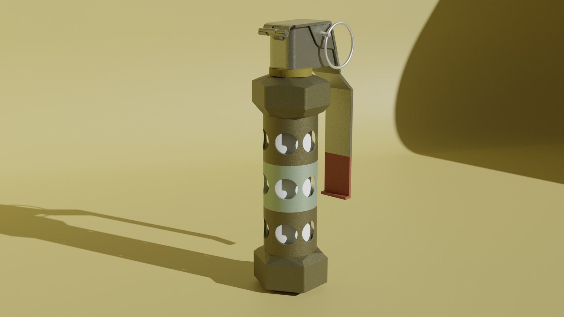 3D Flash Bang Model 3D model_2