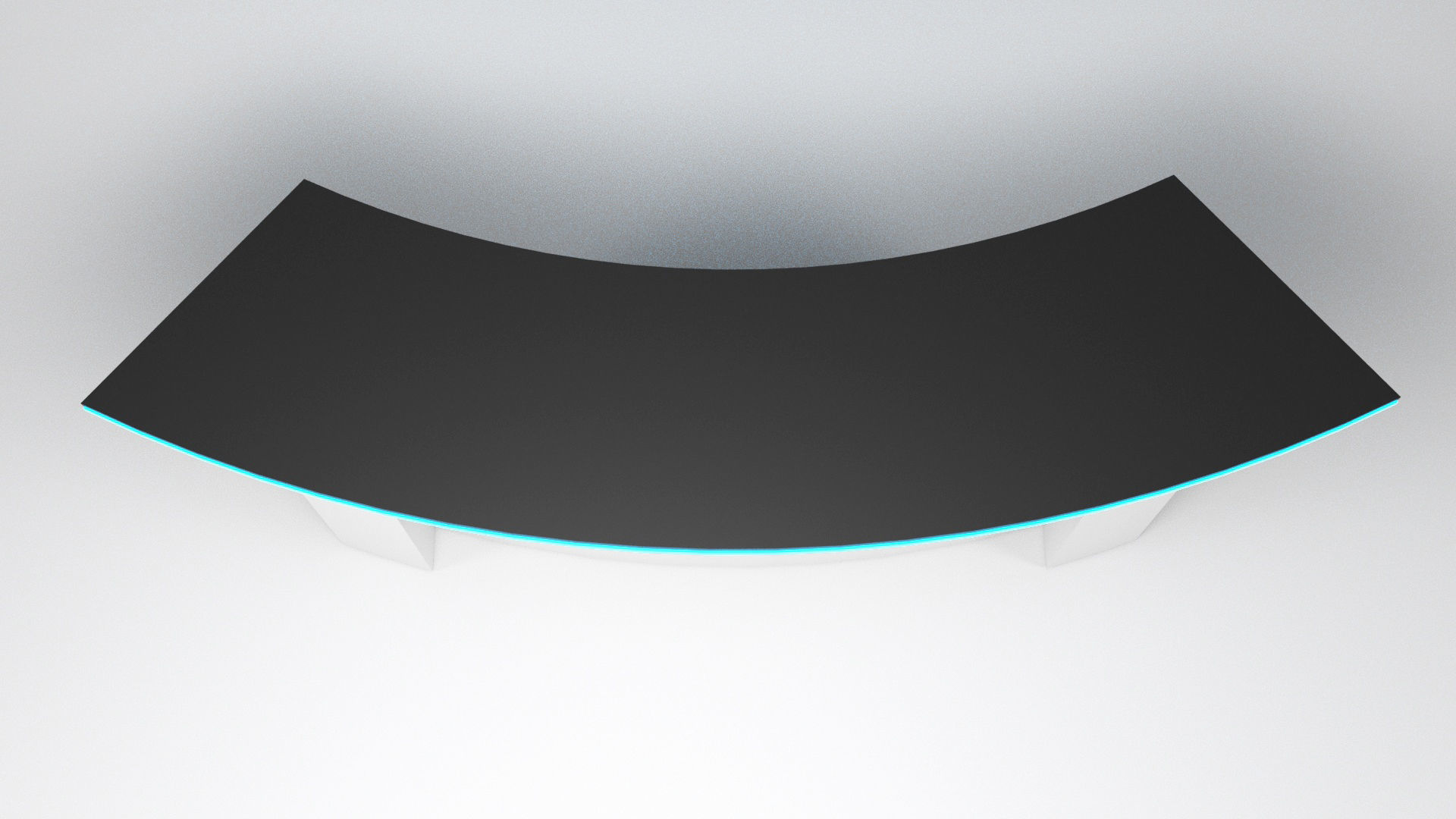 Tv set desk 3 Low-poly 3D model_4