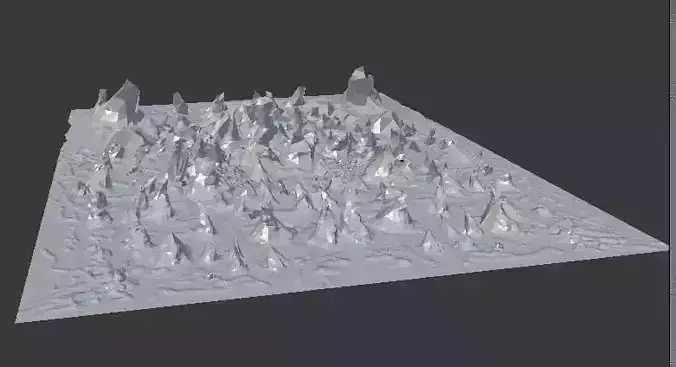 the Mountains snowy landscape with rocks and trees