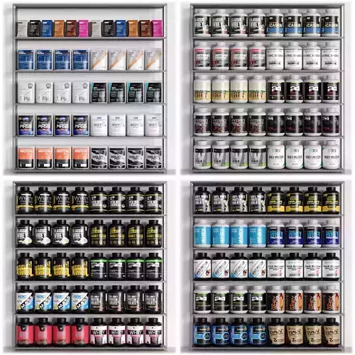 Sports Supplement Pack 3D model