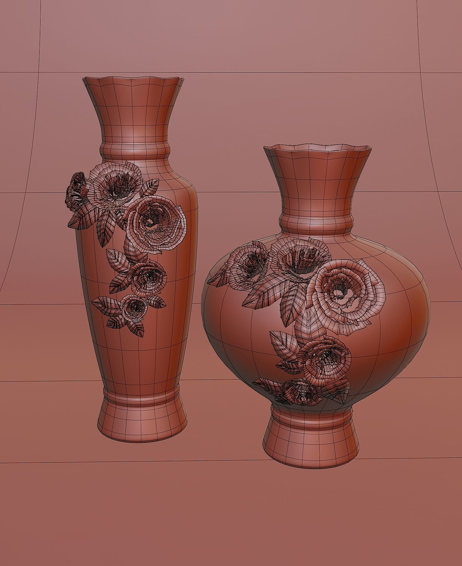 Set of ceramic vases 3D model_5