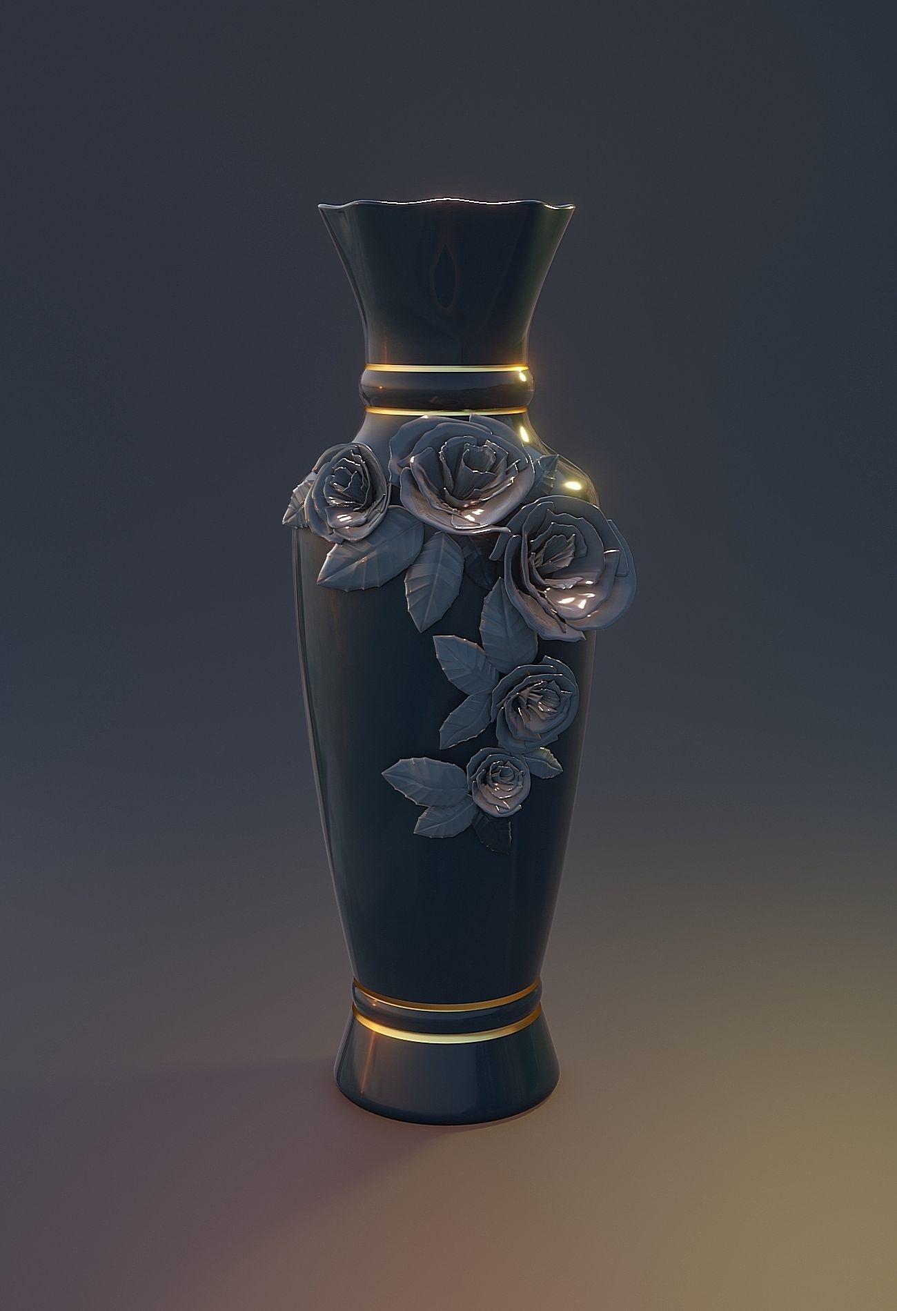 Set of ceramic vases 3D model_1