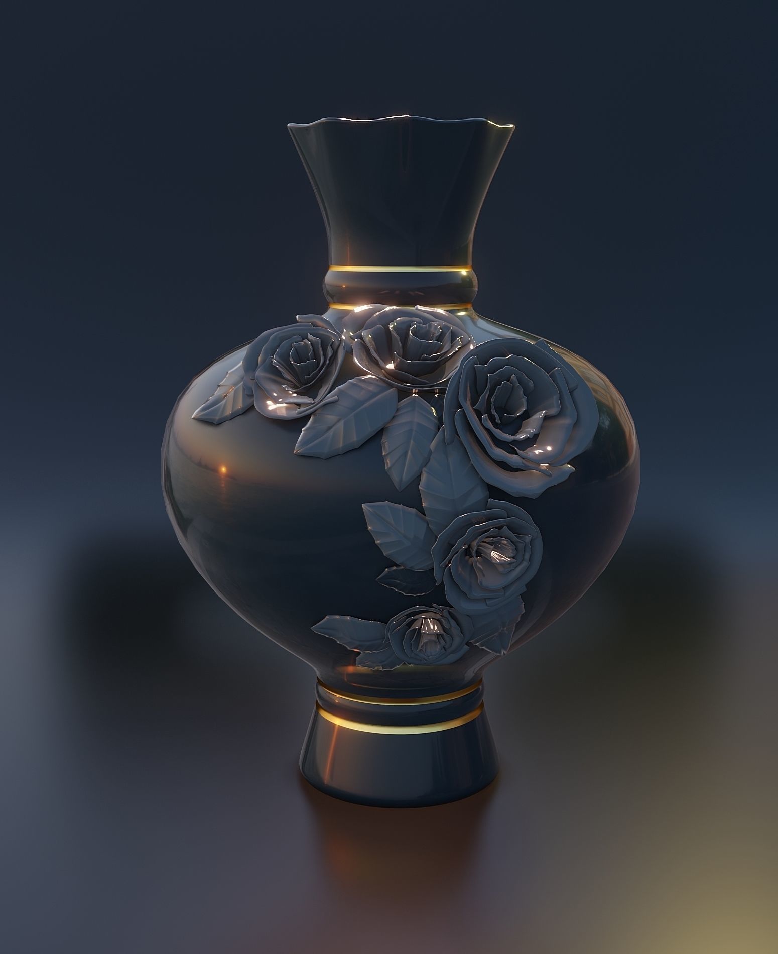 Set of ceramic vases 3D model_2