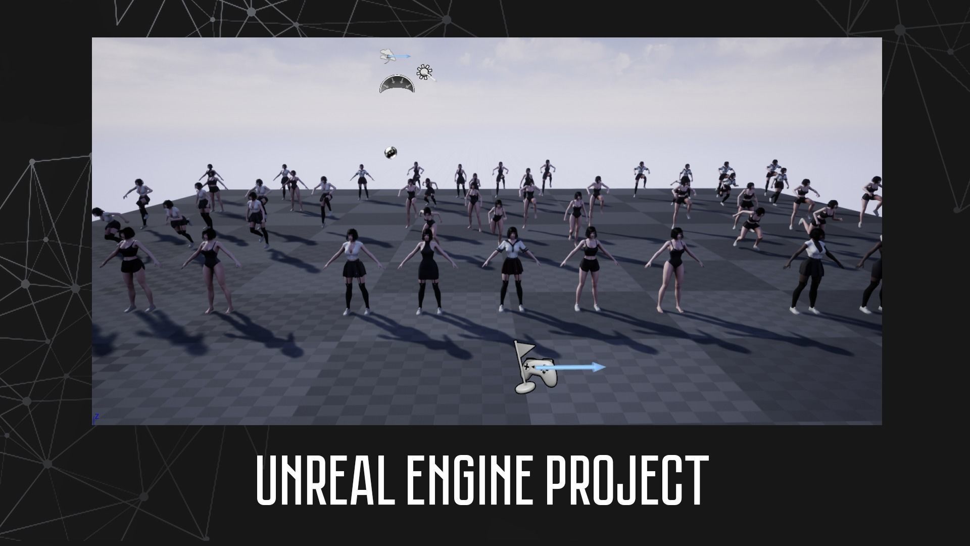 School Girl - Game Ready Low-poly 3D model_19