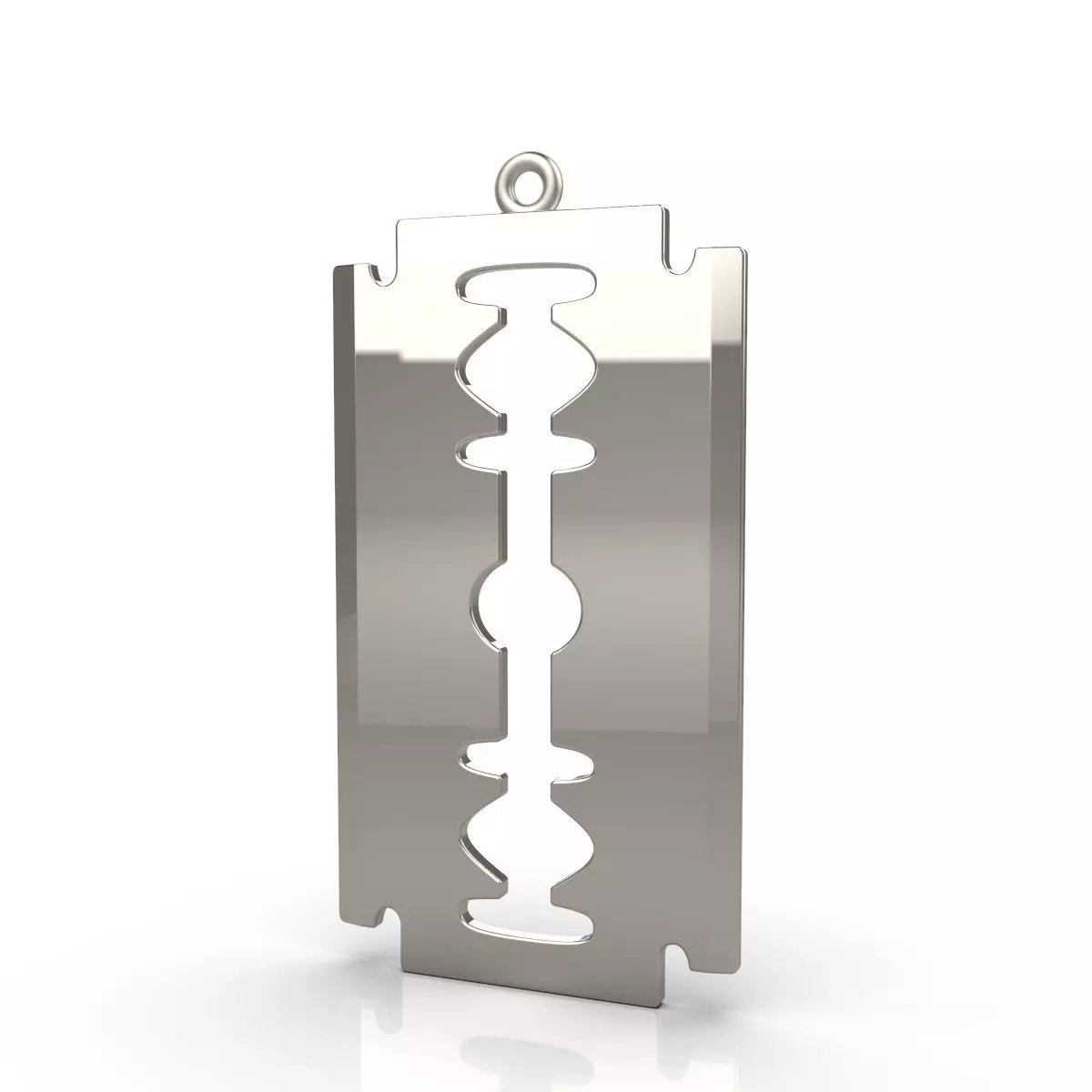 Blade stainless steel razor pendant Free 3D print model