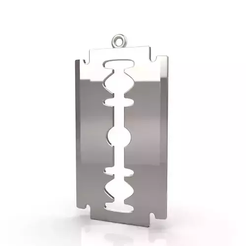 Blade stainless steel razor pendant