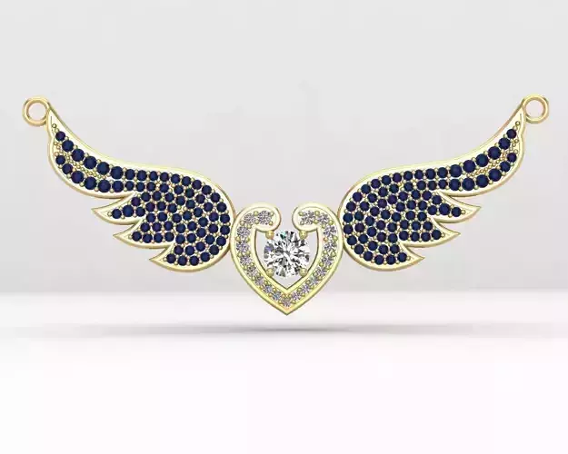Wings necklace 26-MP 3D print model