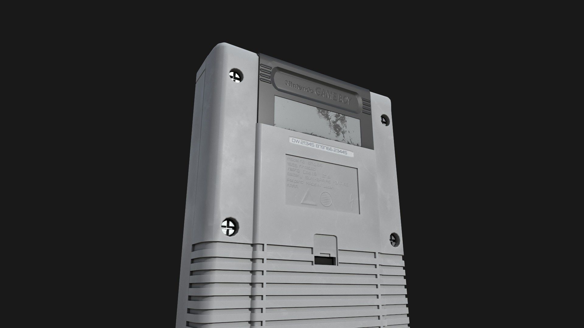 GameBoy  Original    2 Types Low-poly 3D model_6
