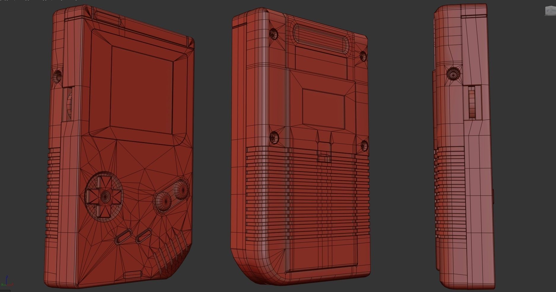 GameBoy  Original    2 Types Low-poly 3D model_16