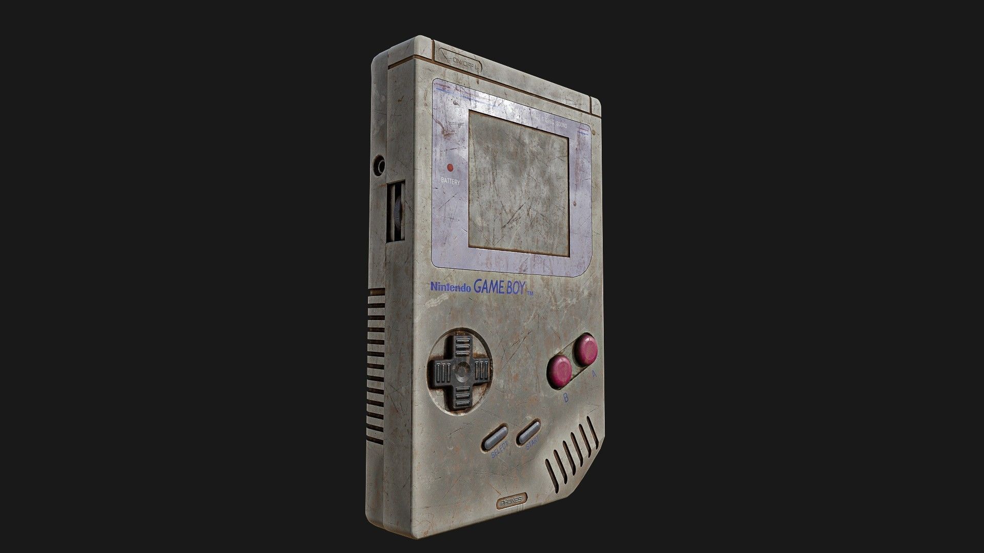 GameBoy  Original    2 Types Low-poly 3D model_9