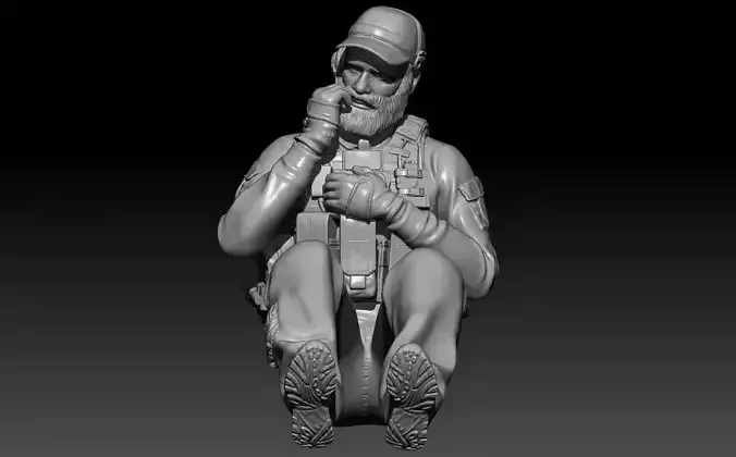 NATO CREW COMMANDER 3D print model