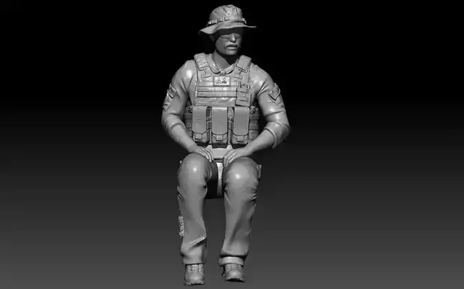 NATO CREW GUNNER 3D print model