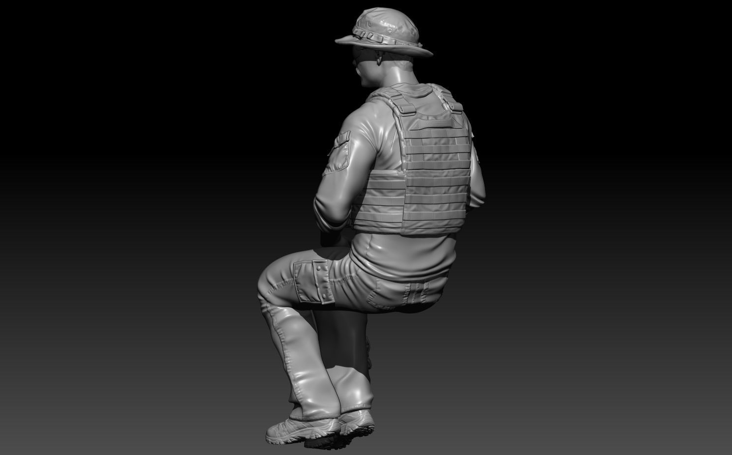 NATO CREW GUNNER 3D print model_3