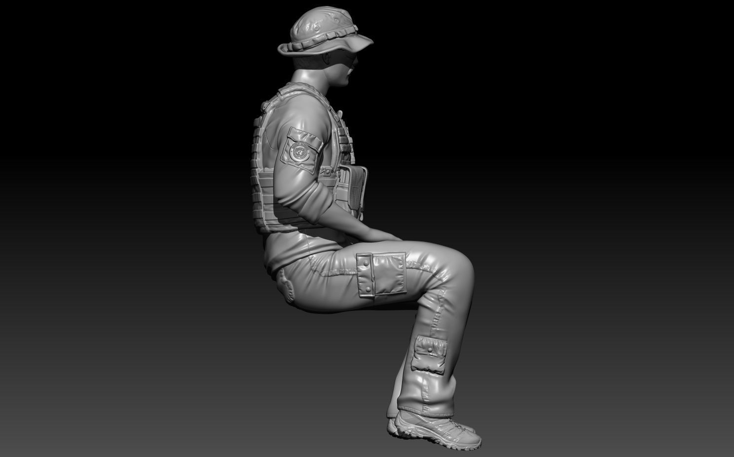 NATO CREW GUNNER 3D print model_6