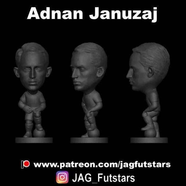 Adnan Januzaj - Soccer STL 3D print model_0