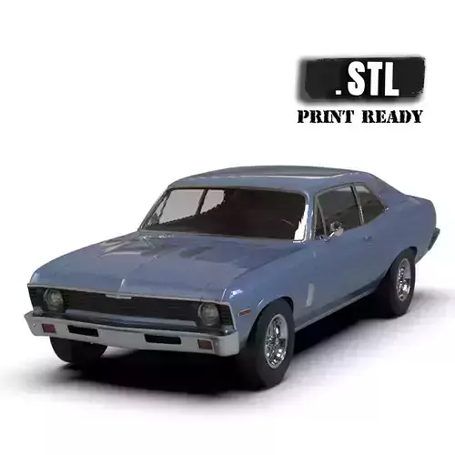 STL printable Chevy Nova Series RCcars Muscle car 3D print model
